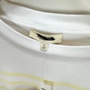 Madewell The Perfect Tie-Waist Tee in Allday Jersey Striped Pineapple M NWT thumbnail 10