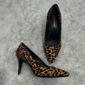 Aerosoles leopard print calf hair pumps pointed toe‎ stiletto heel Womans 6.5 thumbnail 3