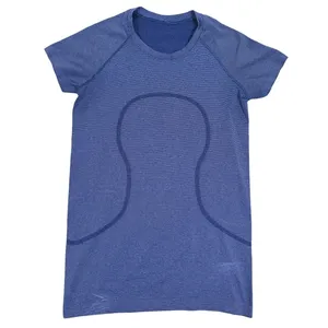Lululemon Swiftly Tech Short Sleeve Shirt Size 6 Blue Hip Length Run Yoga Gym thumbnail 2