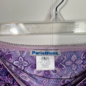 Paris Blues Vintage Y2K Asymmetrical Hem Purple Witchy Pattern Skirt Large L 90s thumbnail 4
