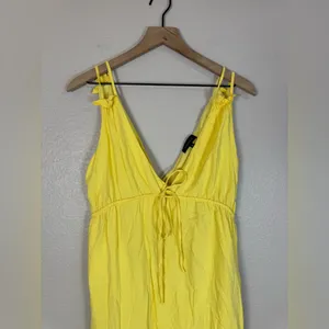 Majorelle Esther Midi Dress in Canary Yellow size Small $215 thumbnail 5