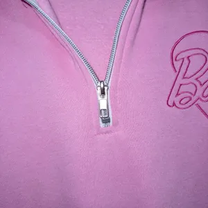 Barbie Pink Fleece Lined Quarter Zip Sweatshirts Size Large thumbnail 3
