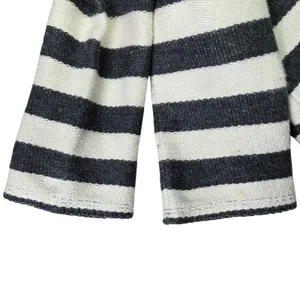 Ann Taylor LOFT‎ Women XS Striped Cotton Knit Blazer Jacket Gray White 312468 thumbnail 6