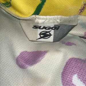 Sugoi Women’s Yellow Floral Cycling Shirt Medium *read thumbnail 3