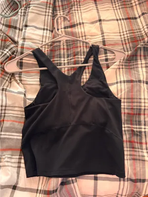 Black crop tank thumbnail 2