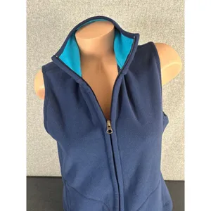 Old Navy Large Vest Sleeveless Fleece Blue Womens 2009 Full Zip Top Mock‎ Neck thumbnail 10