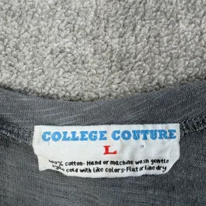 College Couture Mississippi State Tank Top Women's LG Gray Rhinestone Pockets thumbnail 3