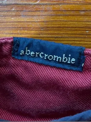 Vntg Y2K Abercrombie Low Rise Flare Patch Pocket Pants Sz 16 Modern M 8-10 💛🍄 thumbnail 12