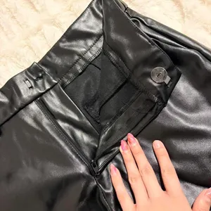 Shein Faux Leather Shorts Black thumbnail 6