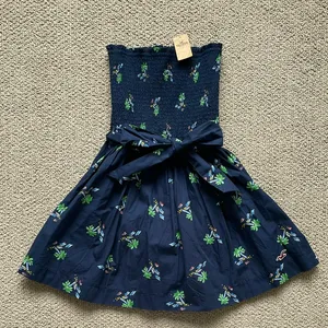 Hollister Navy Blue Tropical Dress thumbnail 1