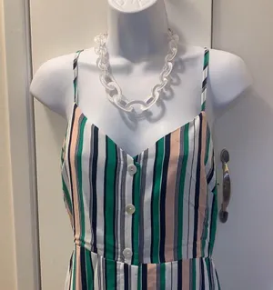 Le Lis striped button down dress Large thumbnail 3