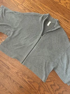 Lululemon Softer Still Wrap Cashmere Blend Zip Up Cardigan Size Medium Large thumbnail 11