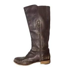 UGG Australia Amberlee Espresso Leather Equestrian Style Boots, Size 9.5 thumbnail 9