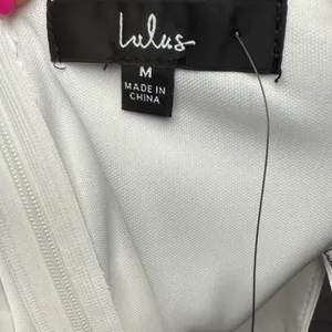 Lulu's Cream Satin Fringe Maxi Dress thumbnail 4