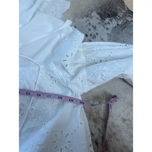 Damson‎ Madder Cassidy Long-Sleeve Eyelet Mini Dress White Size 6 thumbnail 11