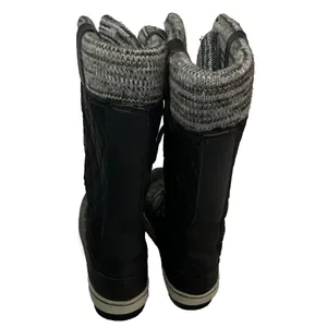 TOTES Glenda Black, Women's Lace-Up‎ Boots, Size 6 Med thumbnail 4