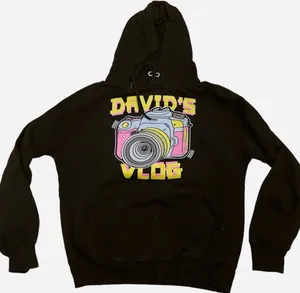 David Dobrik You Tube Vlog Squad Sweatshirt Black S Camera Multicolor thumbnail 1