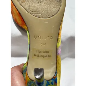 UNISA Colorful Peep-Toe Heels Size 6 thumbnail 7