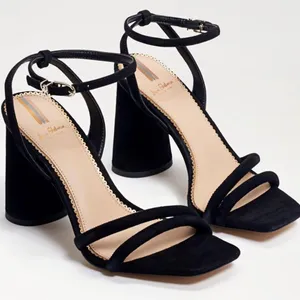 SAM EDELMAN WOMENS KIA BLOCK HEEL black SANDAL SIZE 6.5 thumbnail 2