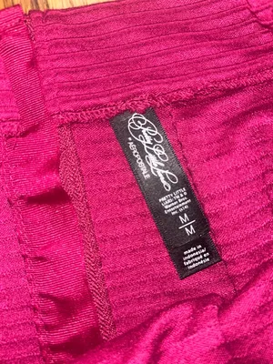 Aeropostale PrettyLittleLiars Y2K High-Waist Textured Mini Skirt Pleats Fuchsia size thumbnail 3