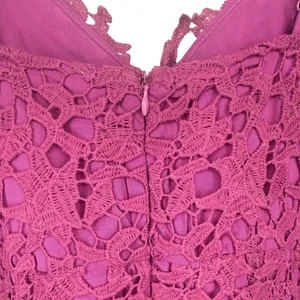 ASTR the Label Womens Sleeveless Lace Midi Dress Pink Size Large Feminine Party thumbnail 7