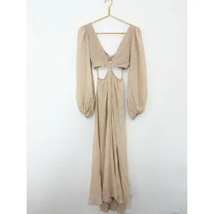 Indah Julie Maxi Dress Size Small Cream Cut Out Boho Lightweight Beach thumbnail 4