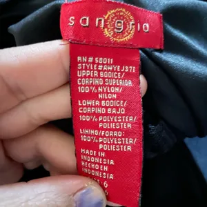 Vintage Y2K Sangria Black Ruched Cocktail Prom Goth Witchy Dress thumbnail 4