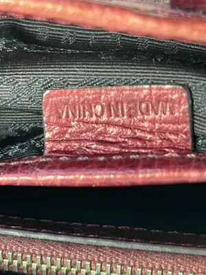 Celine Macadam Canvas and Leather Boogie Handbag in Red - Preowned thumbnail 10