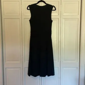 Anthropologie Odille black jersey faux wrap dress xs thumbnail 6