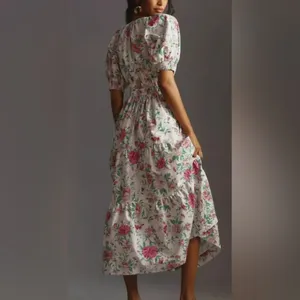 Anthropologie The Somerset Maxi Dress: Puff Sleeve Edition Sz small nwt thumbnail 2