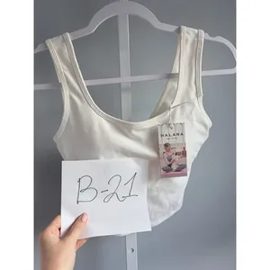 Halara White Twist Back Ribbed Tank Top Athleisure Sz XS thumbnail 6