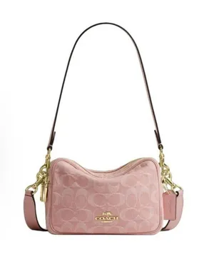 coach Mini Carey Crossbody Bag In Signature Denim cen19 thumbnail 1