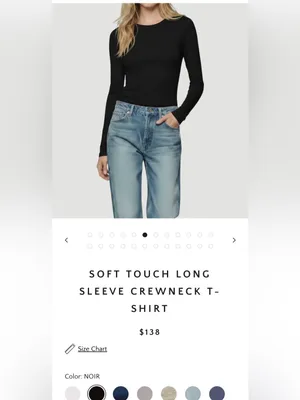 Majestic Paris Women’s Soft Touch Long Sleeve Crew Neck Top Shirt Size 3 (M) thumbnail 3