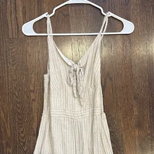 Women's Cream Jumpsuit Tan Size XS thumbnail 2