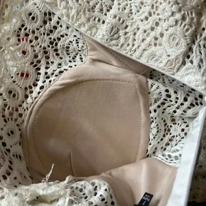 Sequin Hearts Glitter White Lace Mini Dress Junior’s Size 7 With Padded Bra NWOT thumbnail 4