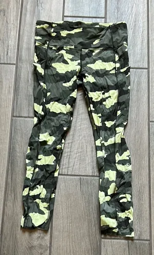 lululemon athletica Green and Black Camouflage Capris thumbnail 1