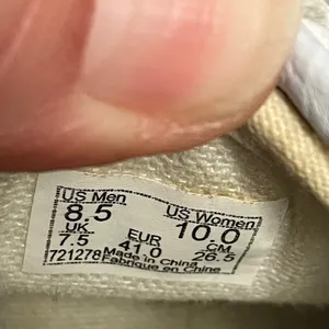 Vans white leather sneakers skateboarding punk unisex sizing‎ women's 10 men 8.5 thumbnail 10