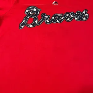 Majestic Atlanta Braves Freddie Freeman ladies red extra large shirt MLB BASEBALL *Flawed thumbnail 11