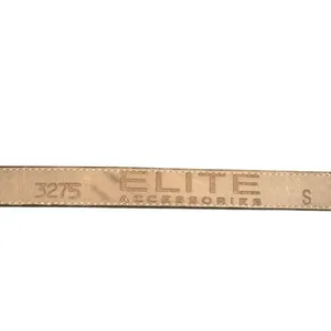 Elite Tan Faux Leather Skinny Chain Belt Turquoise Stone Western Boho Small‎ thumbnail 5