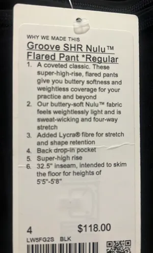 Lululemon SHR Nulu Flared Pant Regular thumbnail 6