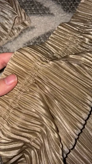 SHEIN solid backless tube top and wide leg pants  thumbnail 3