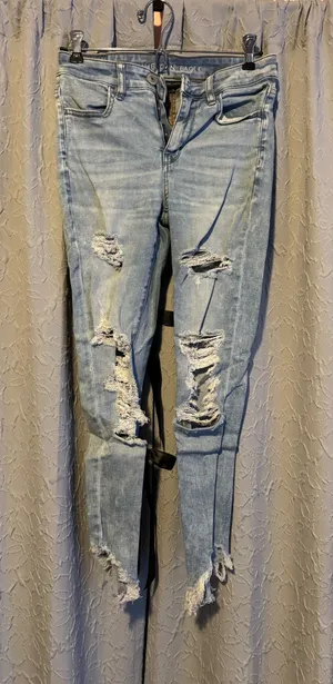 American Eagle High Rise Crop Jeggings thumbnail 1