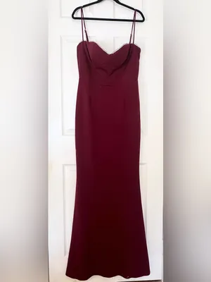 Katie May Yasmin Formal Gown – Bordeaux – XL thumbnail 5