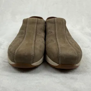 Dansko Brown Leather Clog Mules Womens‎ EU 39 US 8.5-9 Perforated Slip On thumbnail 3