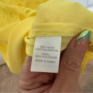 Yellow honeycomb tank top Size M thumbnail 8
