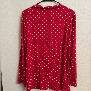 NWT Tart‎ red pajama top thumbnail 4