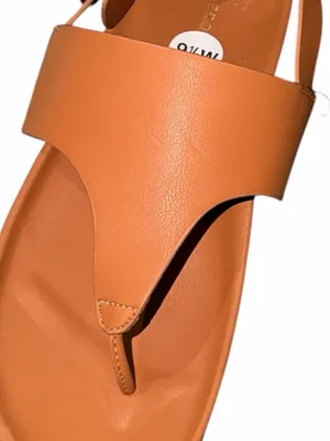 NEW Aerosoles Tan Cognac Thong Sandals with Buckle Ankle Strap 9.5W thumbnail 5