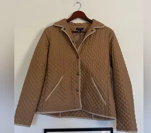 Chaps Tan Quilted Women's Jacket thumbnail 1