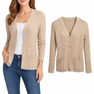 Valerie Stevens 100% cashmere cardigan size medium‎ thumbnail 2
