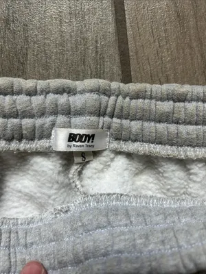 Light Gray Women's Fleece Joggers - Cozy Everyday Track Pants thumbnail 2